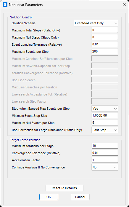 Event-to-Event Only